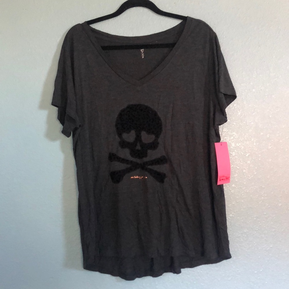 NWT Betsey Johnson Performance Charcoal T Shirt